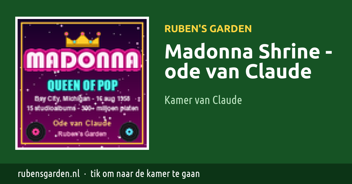 Kamer Madonna Shrine - ode van Claude van Claude